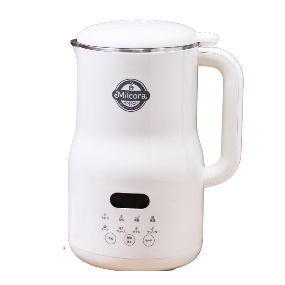 Milcora 豆乳メーカー ホワイト Ho-40709 Amazon | Milcora ミルコラ 豆乳メーカー コンパクトで簡単操作 多彩